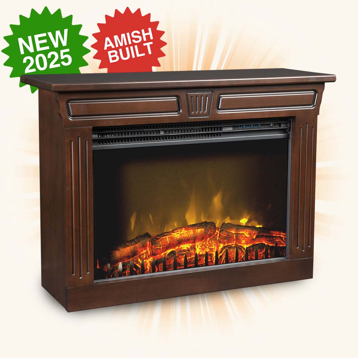 Amish-crafted Amish Fireplace